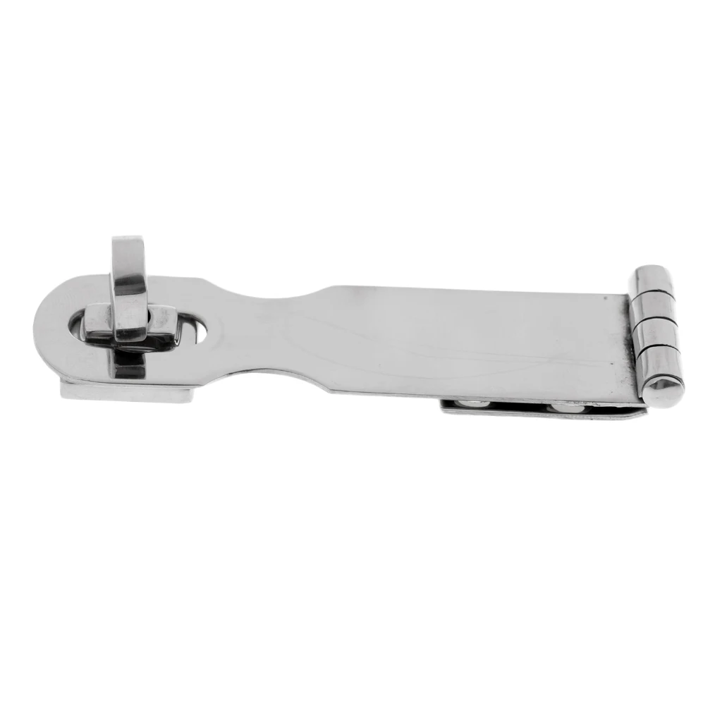 9.2cm Heavy Duty Marine Cast Swivel Lock Hasp Solid Stainless Steel Safety Swivel Lock Latch for Watercraft Boat Yacht Accessory