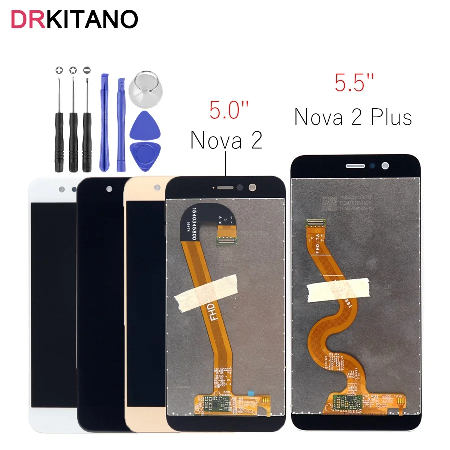 

For Huawei Nova 2 Plus LCD Display Touch Screen Digitizer BAC L23 L03 For Huawei Nova 2 LCD Screen Nova2 PIC LX9 L29 L09