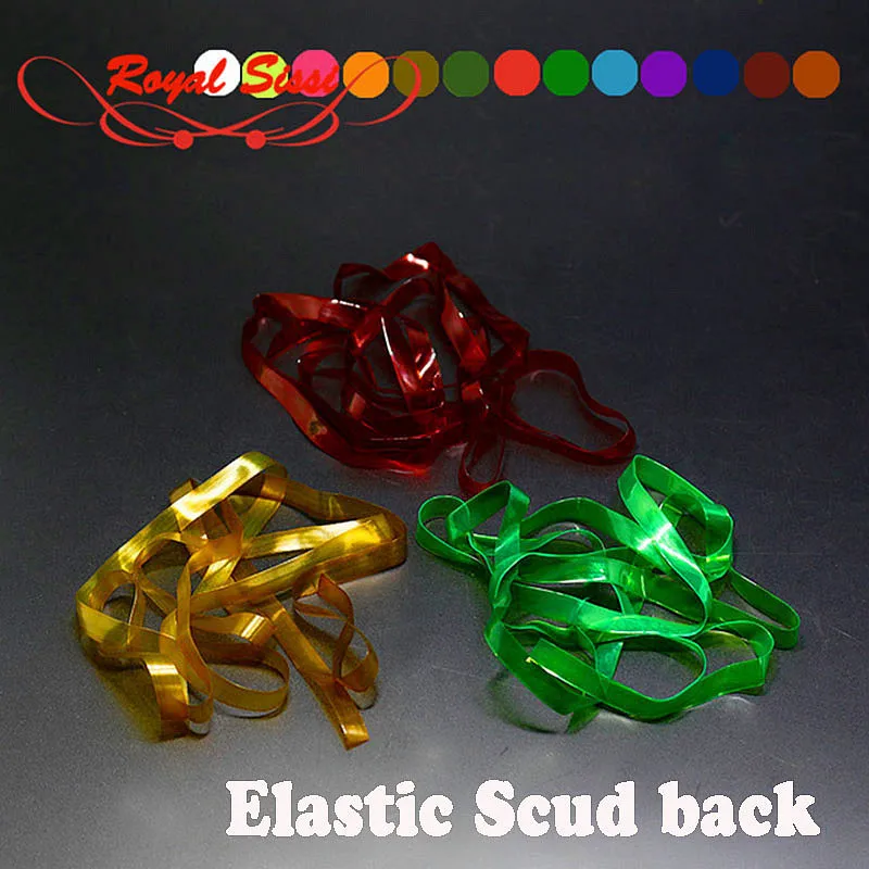 

3meters set 6mm Wide Elastic Scud Back 12 optional colors nymph stretch thin Skin buggy flies Caddis larve fly tying materials