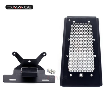 

For Harley Davidson FAT BOY 2018-2019 Motorcycle Accessories Oil Cooler Protector Guard Or License Plate Holder Aluminum Bracket