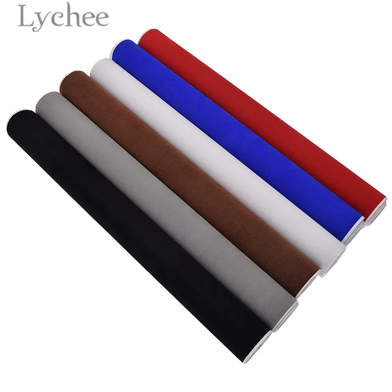 Lychee Life 2 м x 45 см самоклеющаяся бархатная ткань высокого качества Флокированная швейная ткань DIY материалы ручной работы для одежды