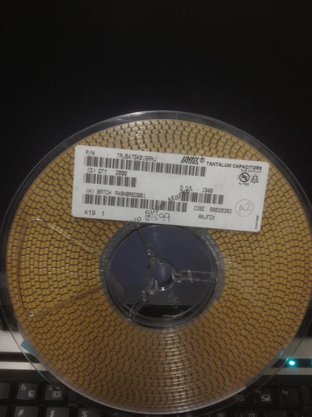 TAJB475K016RNJ крышка танта 4 7 мкФ 16В 10% 1210 Танталовые Конденсаторы размером B 100 шт |