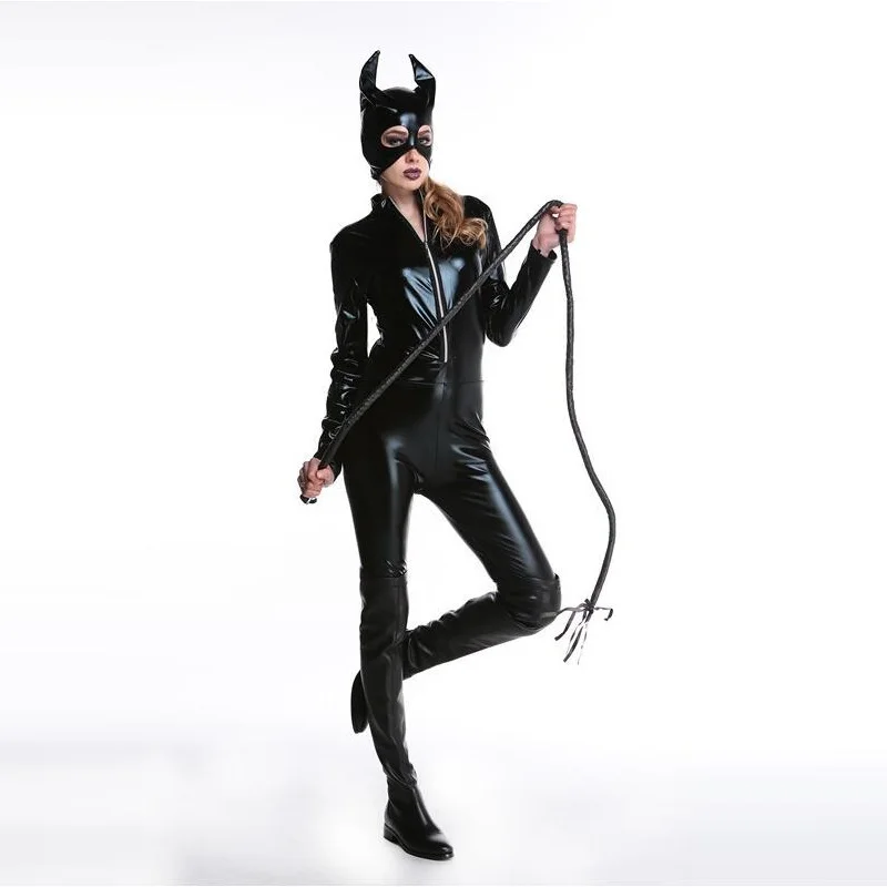 Halloween Sexy Wild Cat Ladies Costume Hot Sale Black Cat Girl