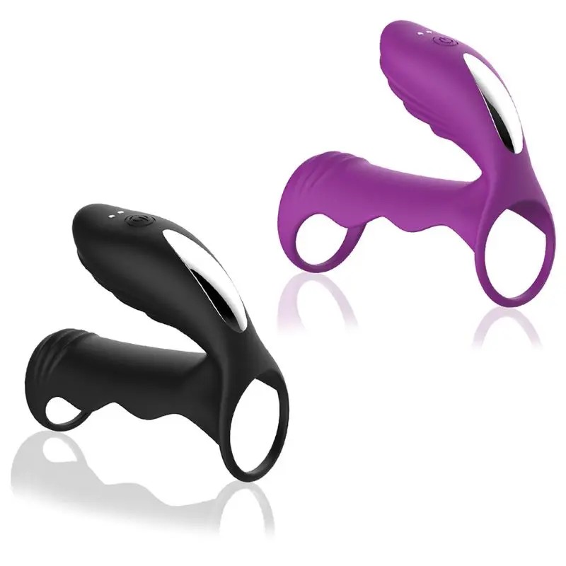 Male Penis Vibrating Ring Delay Ejaculation Cock G spot Stimulator Clitoris Massager Anal font b Dildo