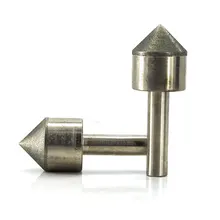 10pcs diamond mounted point cylinder head rough grit 30 for  agate granite stone coarse grinding shank 6mm head 5~25mm MT033