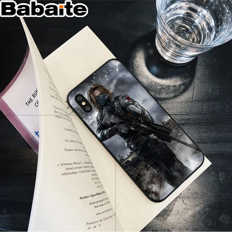 Babaite Marvel the winter solider bucky barnes Топ детальный чехол для телефона для Apple iPhone 8 7 6 6S Plus X XS MAX 5 5S SE XR