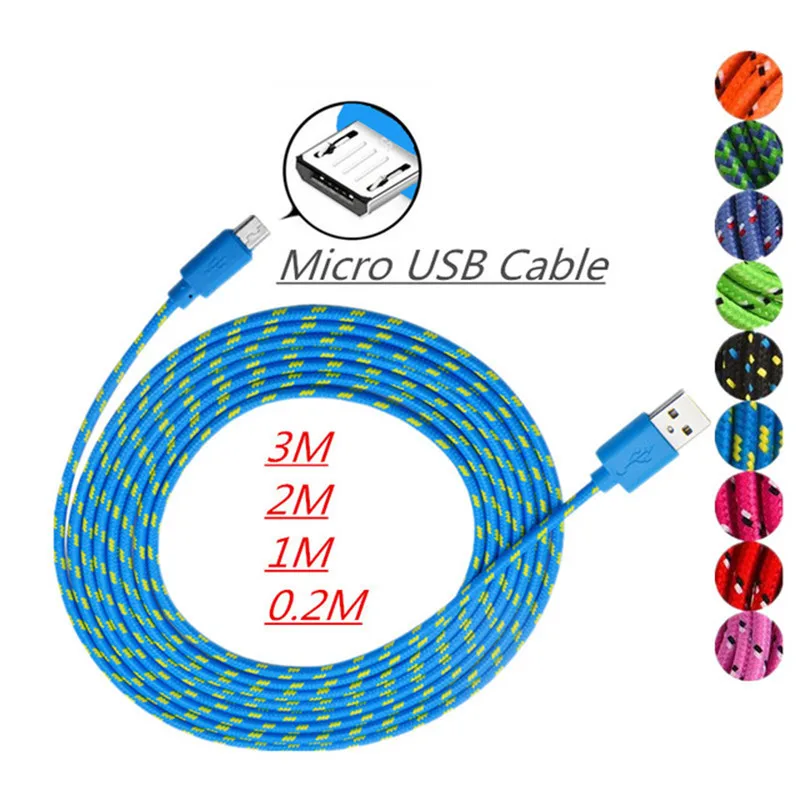 

0.2m/1m/2m/3m Micro USB Cable for samsung galaxy J4 PLUS J6 A8 PLUS J3 J7 J2 PRO 2018 Grand prime s6 s7 edge Data Sync USB cable