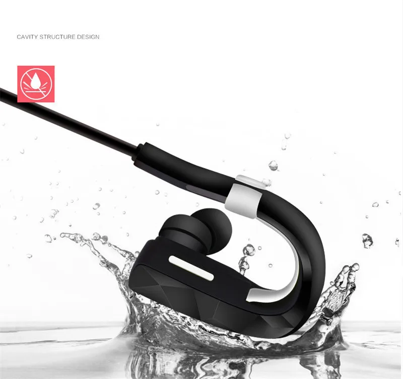 New Style Wireless Stereo 4.0 Bluetooth Headsets sweatproof Noise Cancelling with Microphone Earplugs Neckband type PE12 (24)