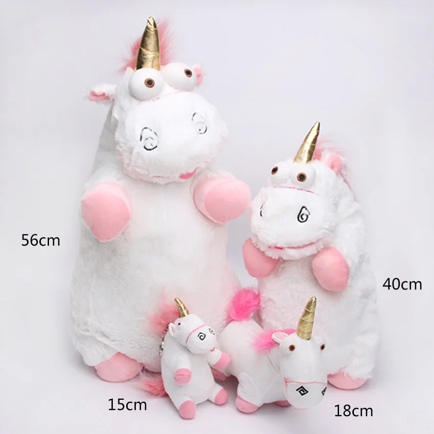 Stuffed Unicorn Plush Soft Animal Toy White Unicorn Cute Stuffed Keychain 56cm 40cm 18cm 15cm Movie