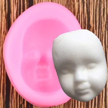 

DIY Baby Face Silicone Mold Fondant Chocolate Molds Cake Decorating Tools Mask Gumpaste Mould Polymer Clay Resin Moulds