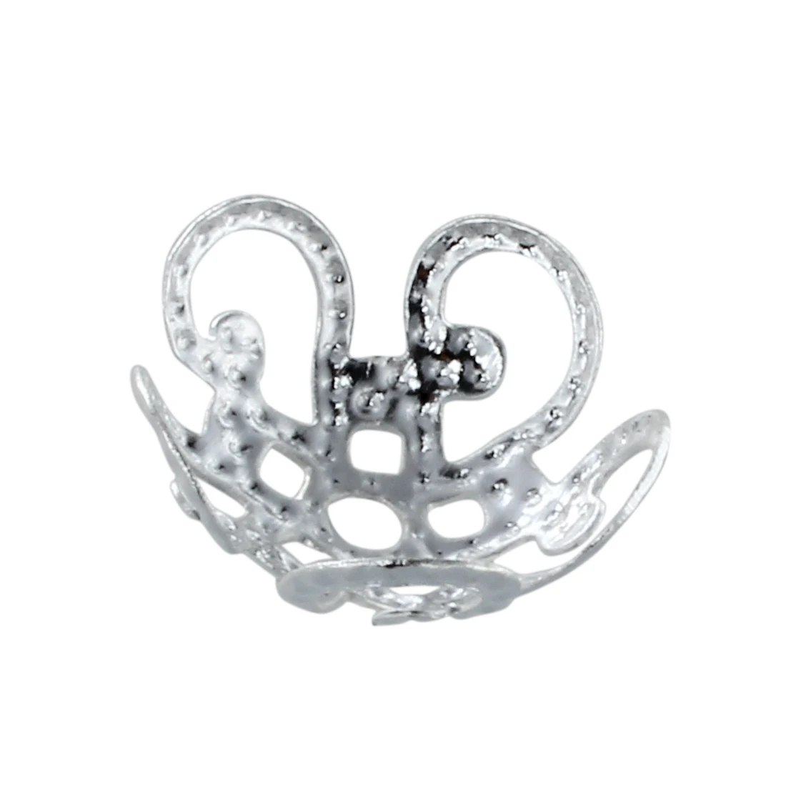 

100 x 10 mm Metal Bead Spacer Silver Plated Spacer Beads