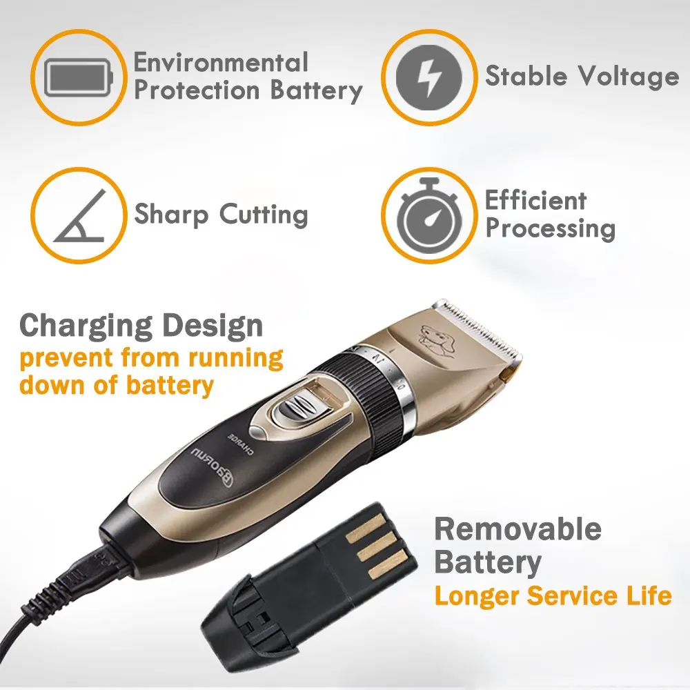 New rechargeable dog electric hair clipper electric pet trimmer razor cat dog hair clipper beauty p