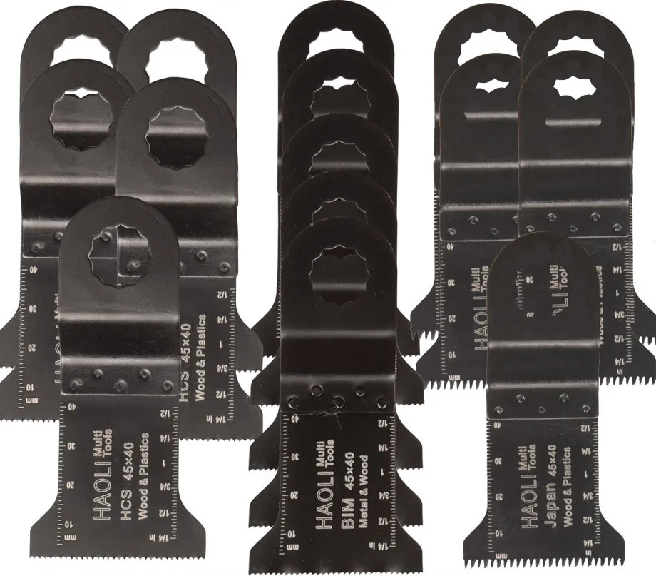 15 pcs Oscillating multi tool Saw Blades Accessories for Rigid Worx AEG