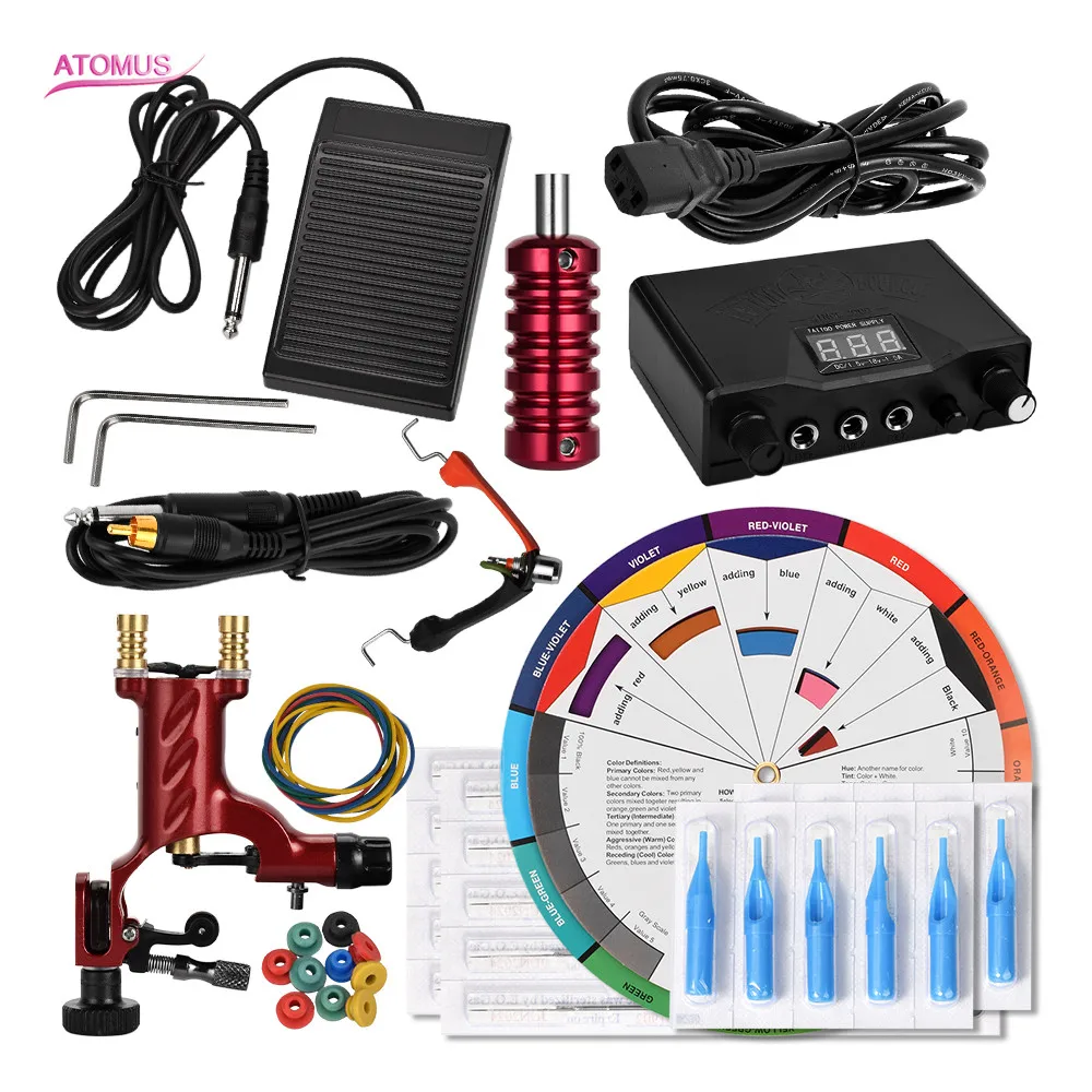 

Rotary Tattoo Machine Kit Rotary Nueva Llega Suplies De Tatuajes Rotativa Para Tatuagem Caneta Tatoo Set Maquina Tatuar Pen Kits