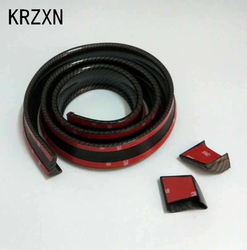 Новинка Мягкий Резиновый Автомобильный задний спойлер Carbon Fber 40 мм x 1 5 м внешний