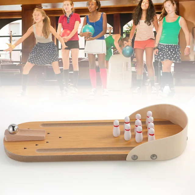 Cheap Mini Bowling Games Wooden Miniature Bowling Ball Set for Kids Adults Party Fun Cheap Mini Bowling Games Wooden Miniature Bowling Ball Set for Kids Adults Party Fun