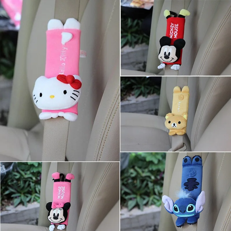 

Car cute Cartoon Sefety Seat Belt cover Child Seat belt Shoulder Pads Protection Plush Padding Auto Accessories