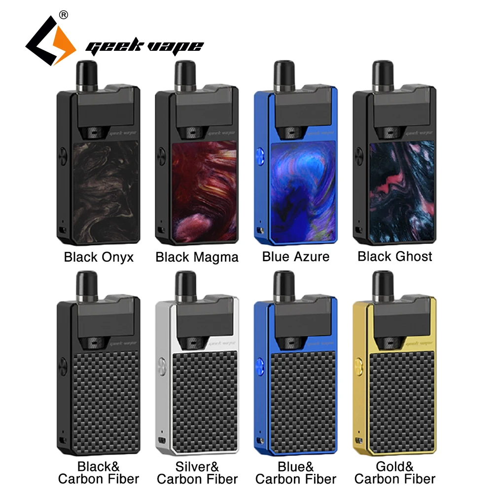 

Original GeekVape Frenzy Kit Pod System with 2ml Cartridge Atomizer and built-in 950mA Battery AS Micro Chipset E Cigarette Vape
