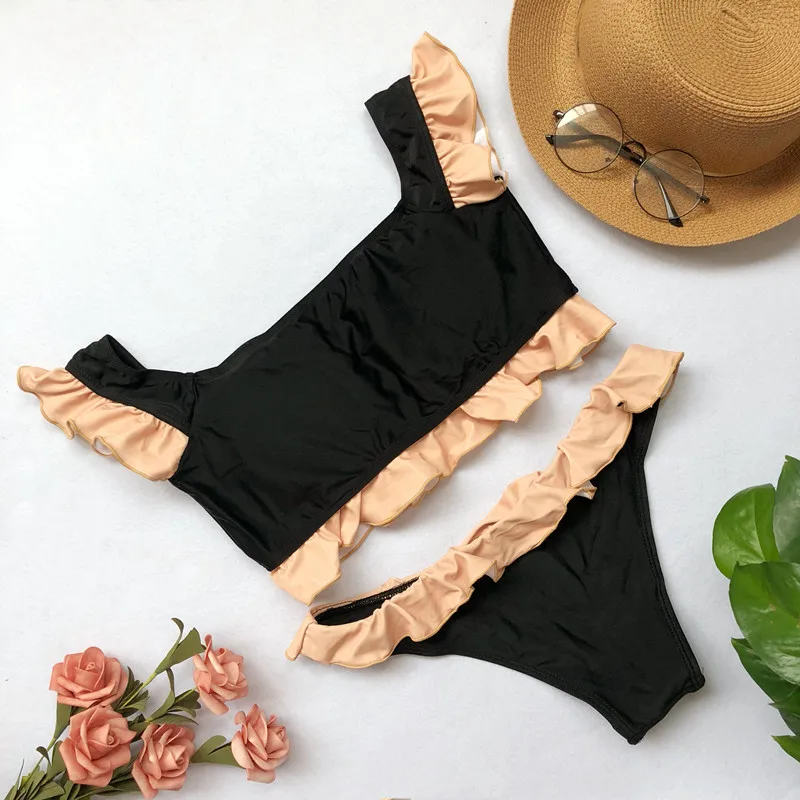 Bonitakinis 2019 Ruffled Bikini set Sexy Women Swimsuit Bodysuits Push ...