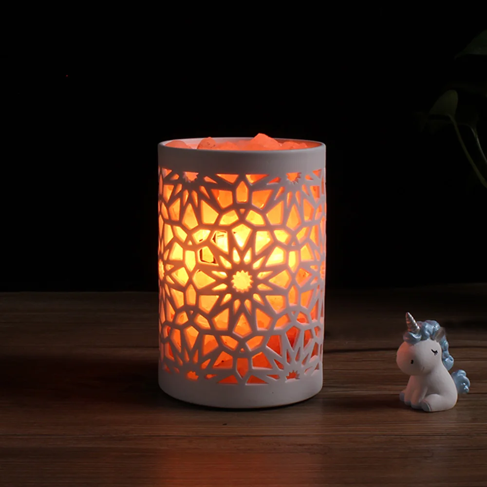

natural himalayan Crystal salt lamp Light Mood Creator led Air Purifier Creator Indoor lava decor table sleepping bedside light
