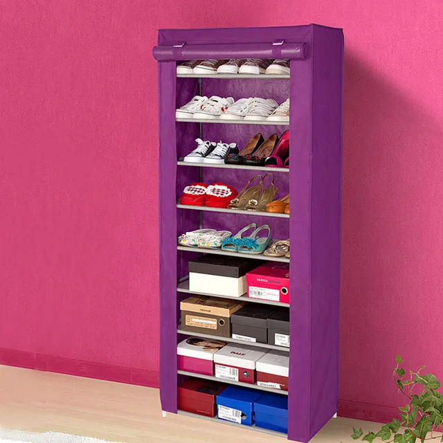 9 layer shoe rack shelf storage closet organizer cabinet with cover non woven fabric shoes - Shoe Rack For Closet 9 layer shoe rack shelf storage closet organizer cabinet with cover non woven fabric shoes - Shoe Rack For Closet