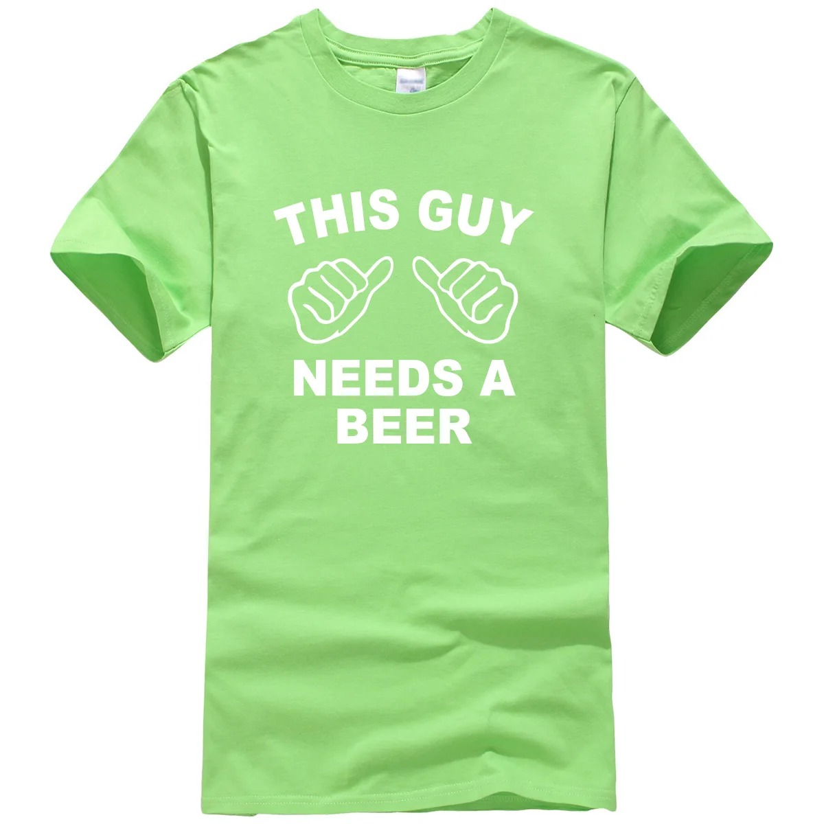 Летняя мужская футболка с буквенным принтом, Забавные футболки с надписью THIS GUY NEEDS A BEER, брендовая мужская уличная одежда, хип-хоп Топ, футболка