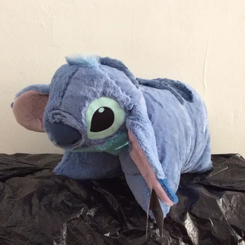 

50cm Lilo and Stitch Plush Pillow Folded Transform Stitch Cushions Stuffed Animals Soft Doll for Children birthday present