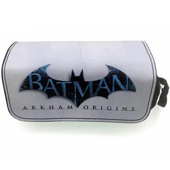 

New 2018 Leather Canvas Pencil Bags Marvel Hero Batman Captain America Superman Wonder Woman Spiderman Deadpool Cosmetic Cases