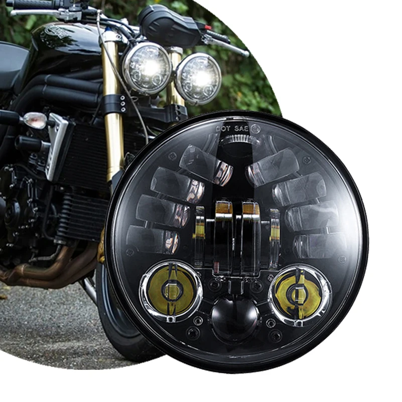 Низовых территориальных 5 75 &quotсветодиодный проектор фара для HONDA VTX 1300 1800 индиас