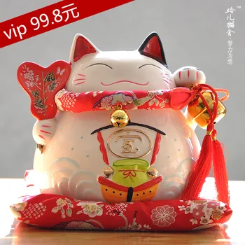 

Lucky Cat ornaments large ceramic home business gifts piggy piggy fast