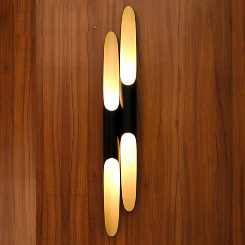 Modern wall lights for bedroom hallway lamp golden luxury High quality source double pipe bedside lights
