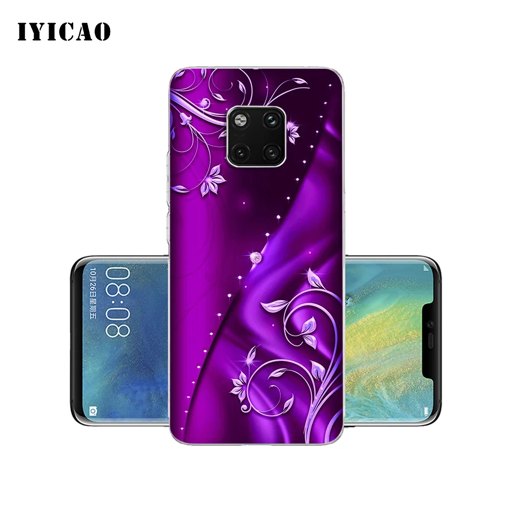 IYICAO Мягкий силиконовый чехол для телефона Huawei Mate 10 20 Lite Pro Nova 2 2i 3 3i 4 из ТПУ со