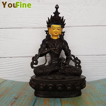 

Bronze Buddha statues Tibetan Buddhism small pieces dedicated to the blessing home temple Buddha statue decoration painted fine