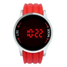 Модные водонепроницаемые мужские светодиодный сенсорный экран день дата Силиконовые наручные часы relojes hombre au4
