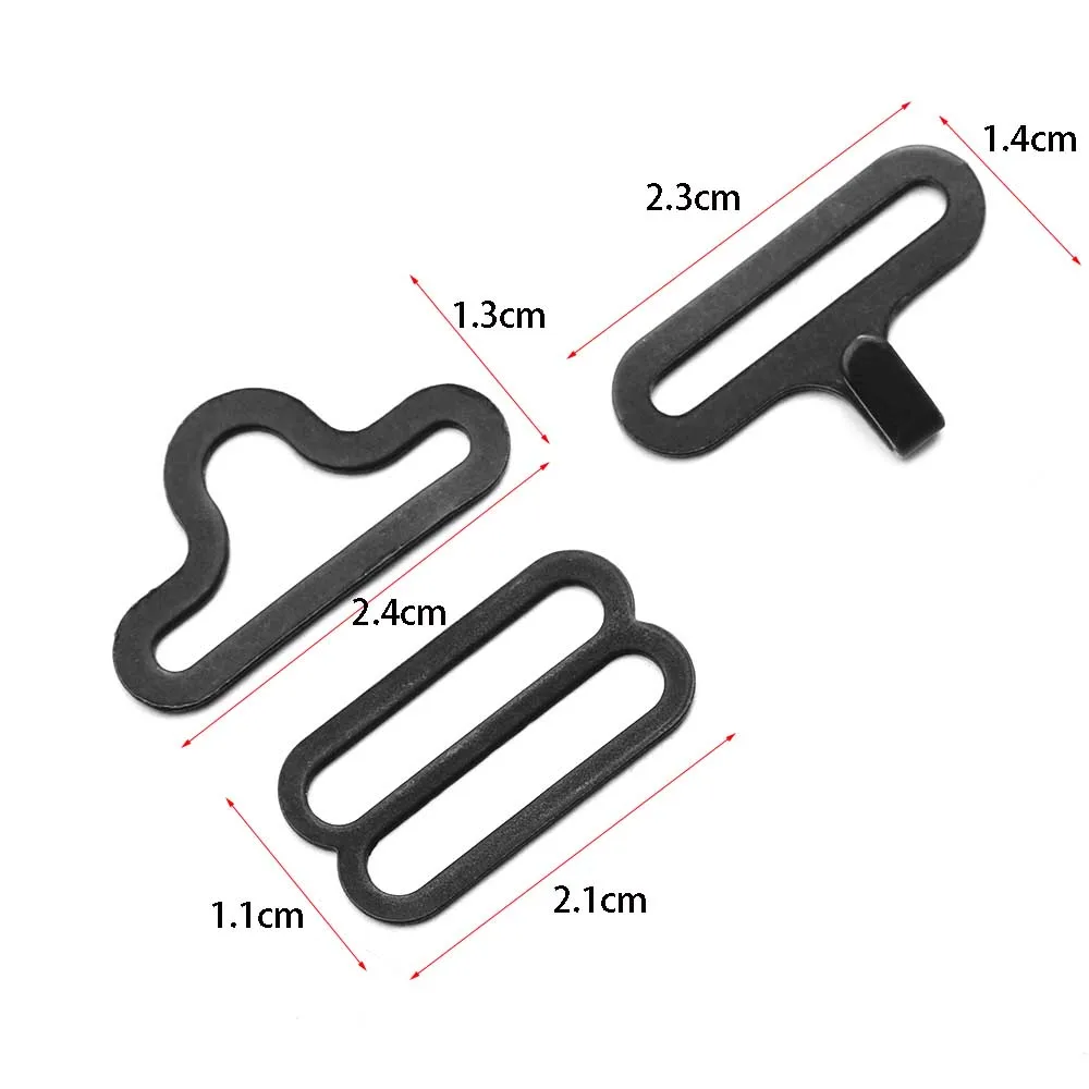 30PCS/SET 20mm Metal iron Bow Tie Hardware Necktie Hook Cravat Clips Sling Buckle Fasteners DIY Adjustable Straps Accessories images - 6