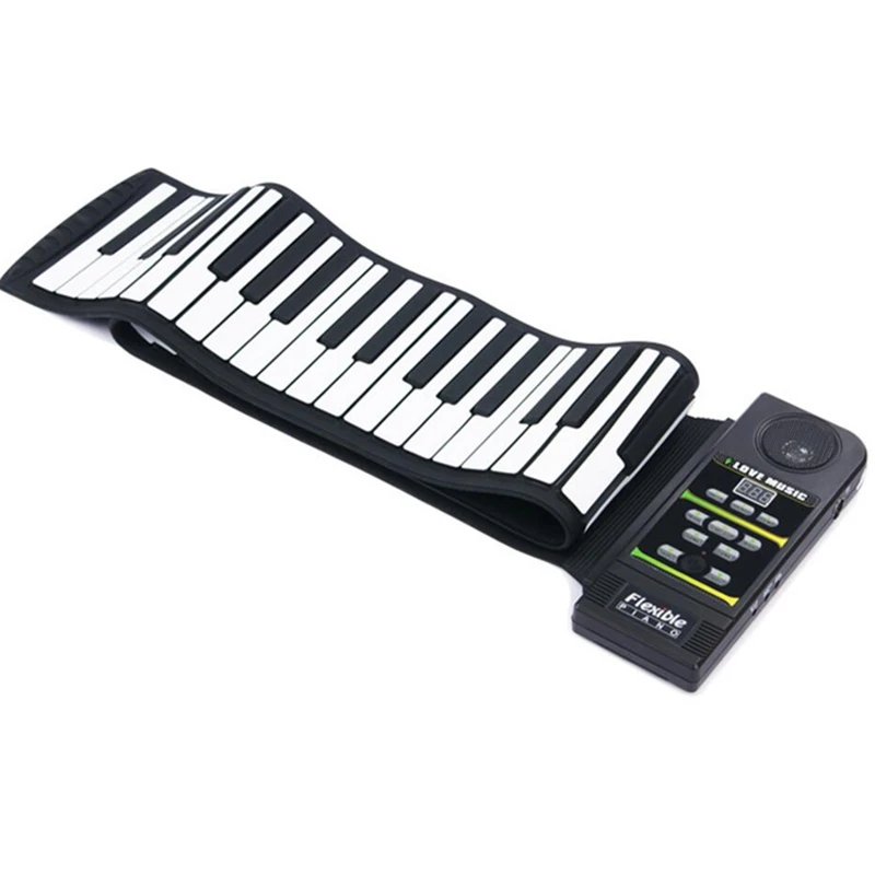 Sevenangel 88 клавиш пианино портативный цифровой клавиатуры и педаль сустейна из мягкого мини-силиконовые Гибкая Roll Up Piano