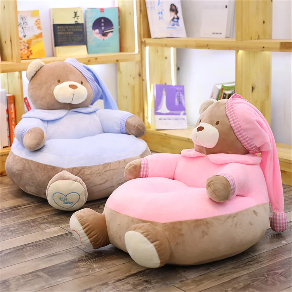 55 см Прекрасный мультфильм детский диван кресло плюшевое сиденье детское гнездо спальная кровать подушка для взрослых плюшевый медведь плюшевые игрушки