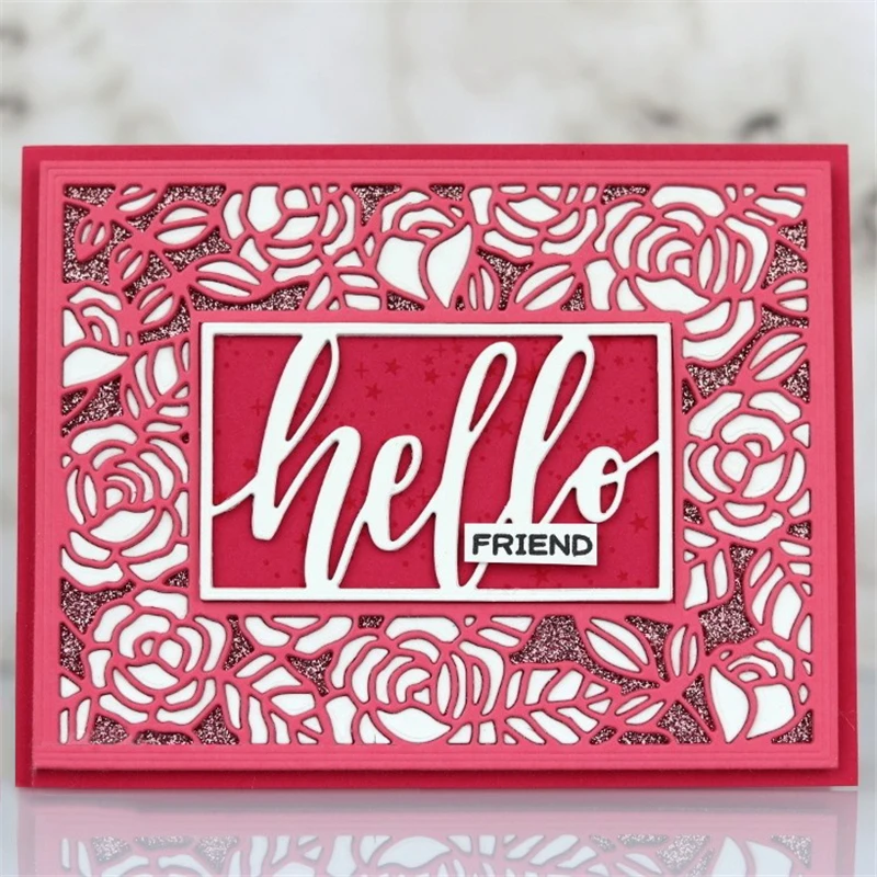 

Hello Letter Metal Cutting Dies Stencils for DIY Scrapbooking photo album Decorative Embossing Paper Cards Dies