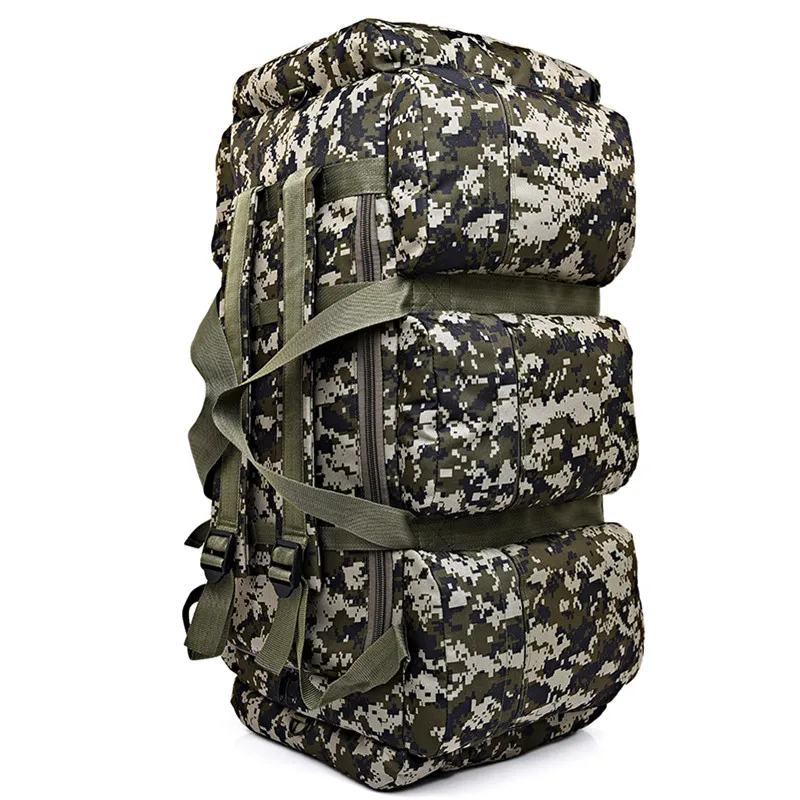 90L Large Capacity Men's Military Tactical Backpack Waterproof Oxford Hiking Camping Backpacks Wear-resisting Travel Bag