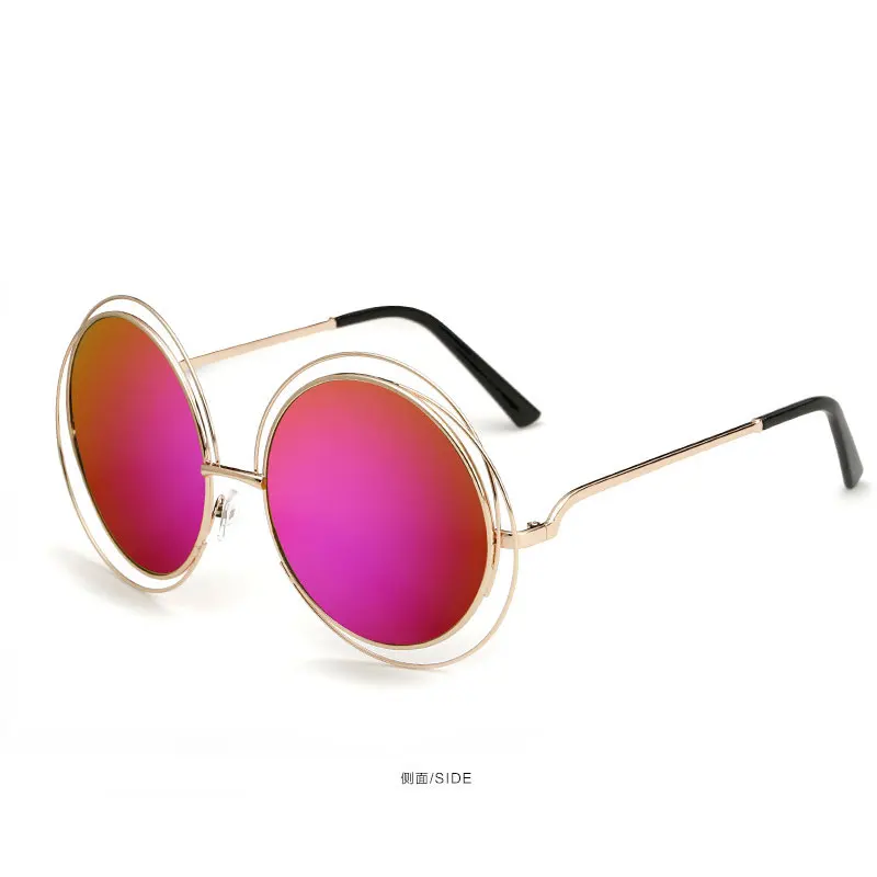 

Oversized Round Metal AO Sunglasses Men Women Fashion Glasses Brand Designer Retro Vintage Sun glasses UV400 Snap cl sunglasses