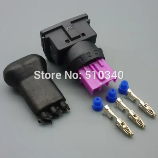 100Set 3.5mm female 3P 3 hole automobile car sensor connector plug 100Set 3.5mm female 3P 3 hole automobile car sensor connector plug