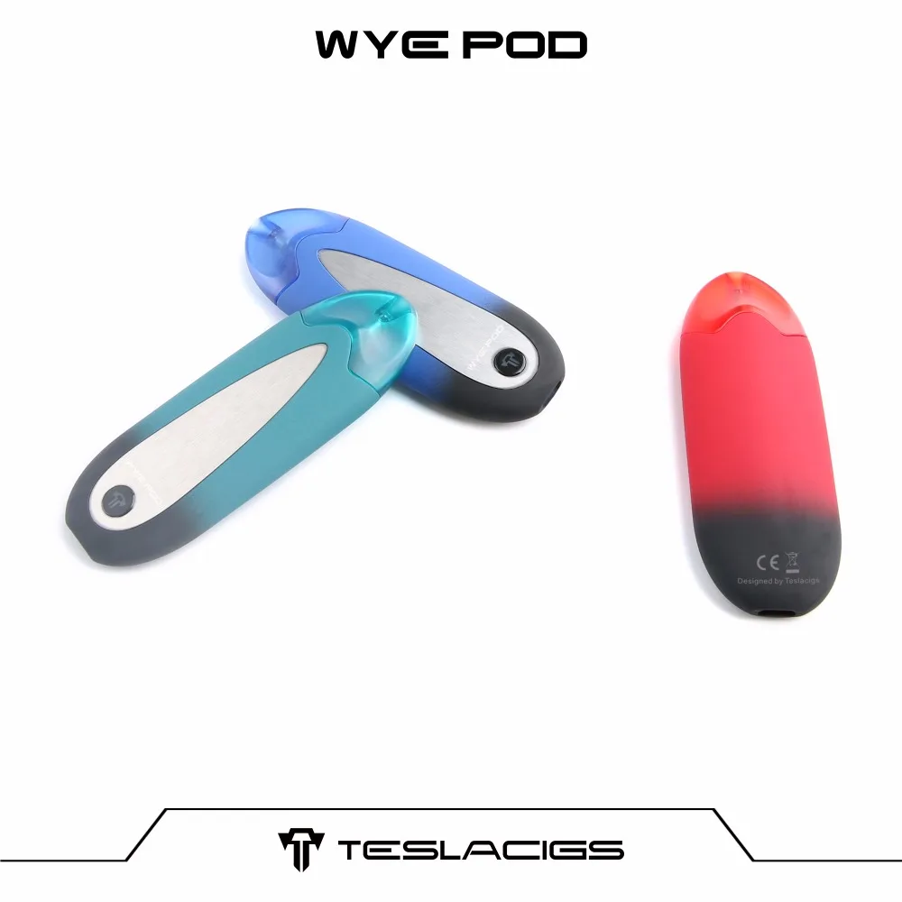 Original Tesla WYE Pod Vape Starter Kit 430mAh Battery All In One Vape E Cigarette Kit W 2ml Cartridge Bottom Refill Pod Kit 01 (9)