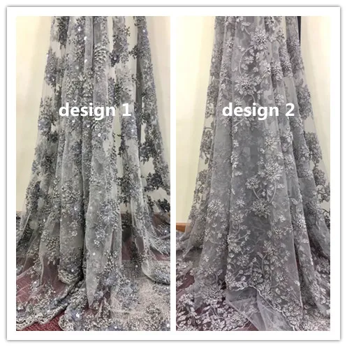 

Hot selling Newest embroidered tulle lace fabric SYJ-72833 fashion french net lace fabric for bridal dress