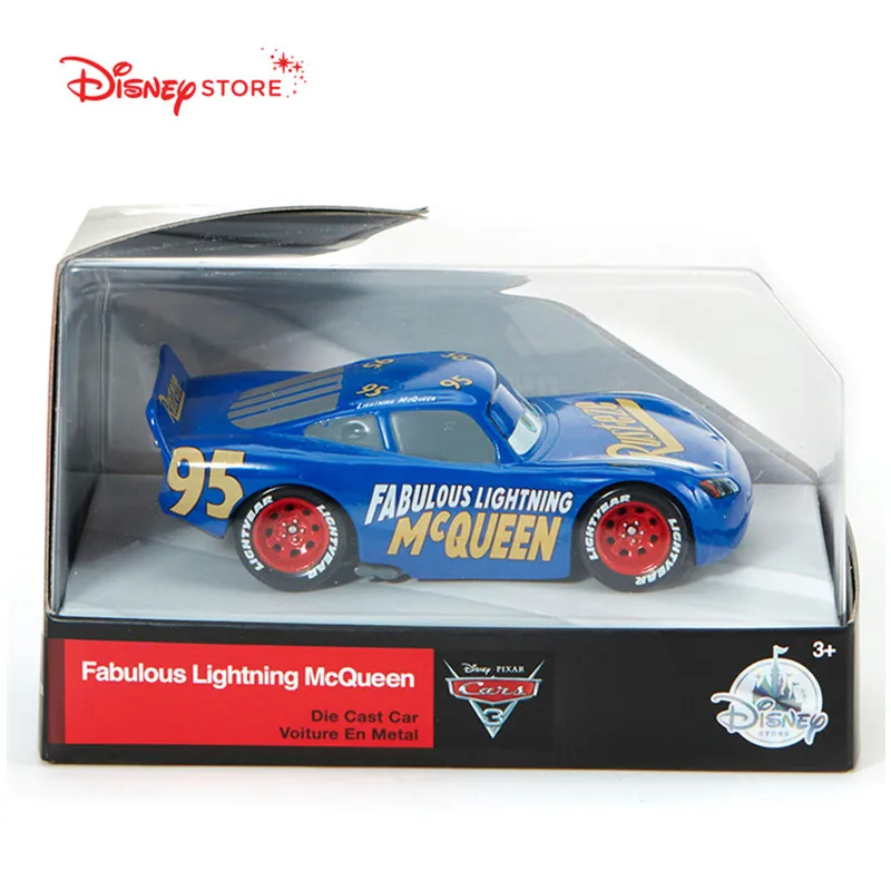 Disney Pixar тачки 3 новейшая сказочная подсветка McQueen Jackson Storm литая металлическая