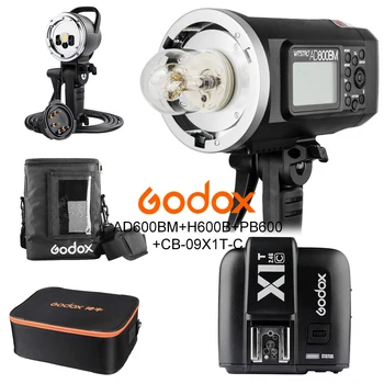 

Godox AD600BM 600W HSS 1/8000 2.4G Wireless Outdoor flash+X1T-C+AD-H600B+PB-600+CB-09 Kit for Canon 5D 6D M6 7D Mark II 800D