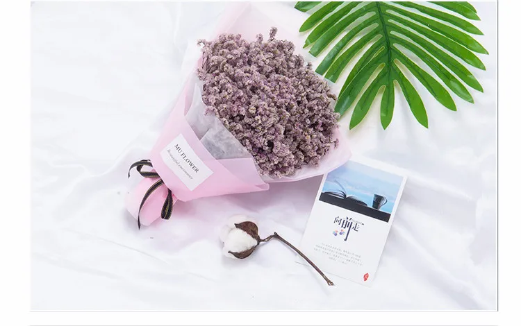 Flone Mini Artificial Dried Flower Gypsophila Crystal Grass Bouquet Fake Gypsophila Flower Wedding Home Party Decor Art Floral (9)