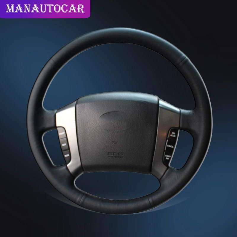 

Car Braid On The Steering Wheel Cover for Kia Sorento 2004 2005 2006 2007 2008 Auto Steering Wheel Covers Interior Accessories