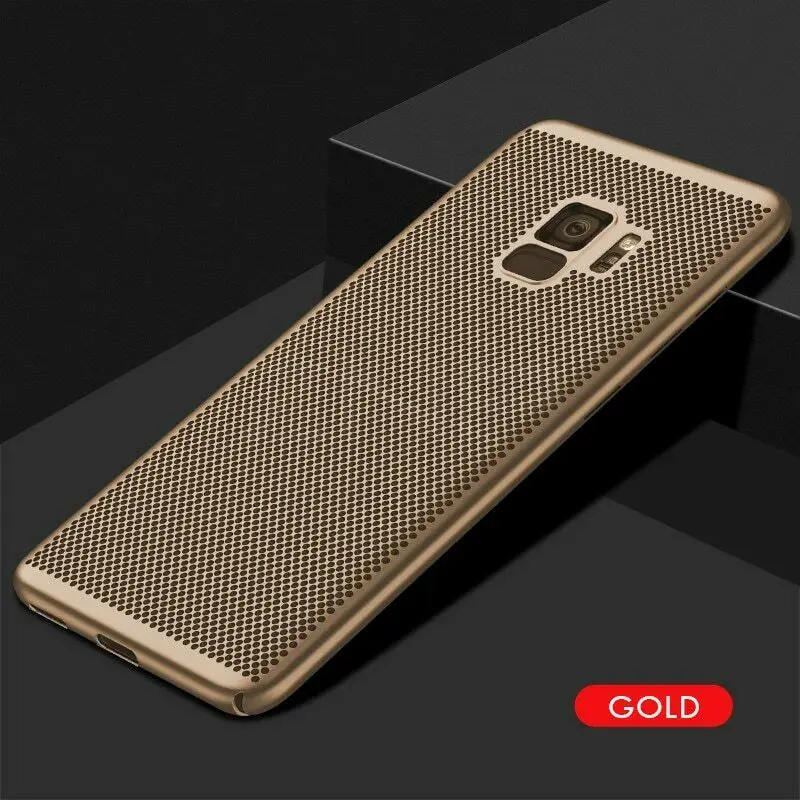 Luxury Heat Dissipation Case For Samsung Galaxy A20E A70 A50 A40 A30 A20 A10 M30 M20 M10 S10 Plus S10e A750 Cover Cases shell - Цвет: Золотой