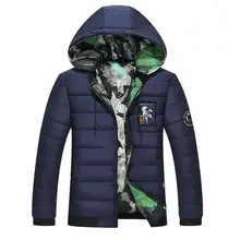 Зимняя мужская пуховая хлопковая куртка, мужская с капюшоном, свободная, плюс удобрение, большой размер жира 9XL, двухсторонняя одежда, камуфляжный пуховик, хлопковое пальто