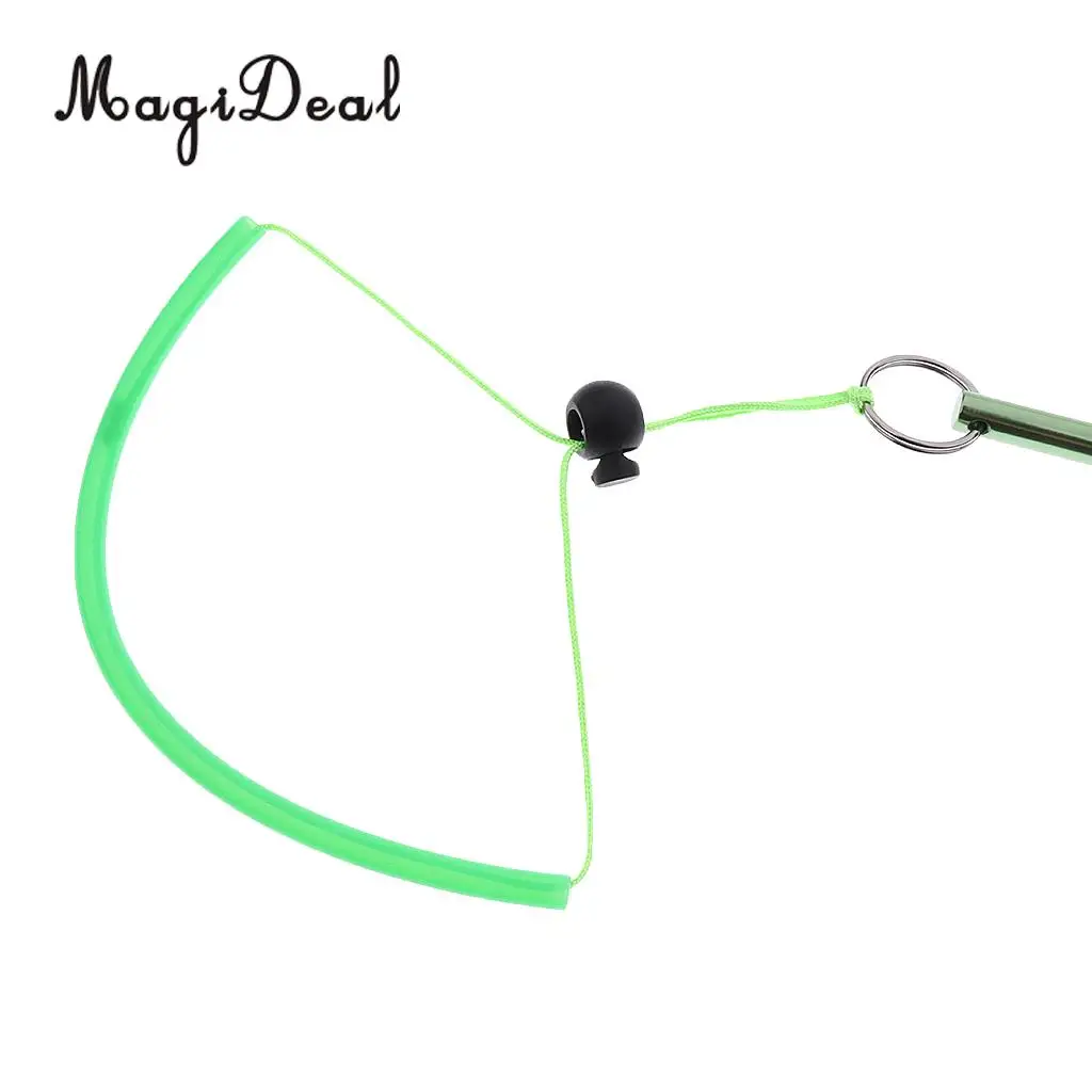 MagiDeal Safety Scuba Underwater Diving Aluminum Alloy Lobster Tickle Pointer Stick& rist Lanyard for Dive Swimming Purple/Green